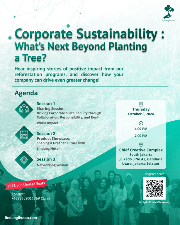 LindungiHutan Hadirkan Product Showcase 2.0: Inovasi Keberlanjutan Lebih dari Sekadar Menanam Pohon