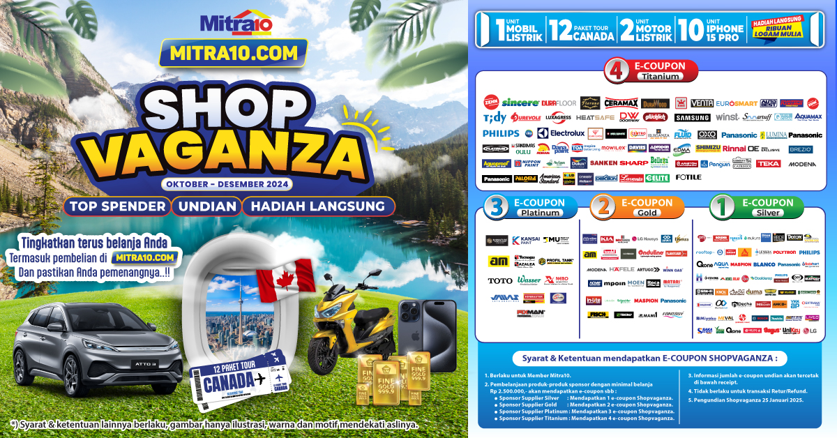 Mitra10 Gelar Shopvaganza 2024, Hadirkan Kesempatan Liburan ke Kanada bagi Pelanggan