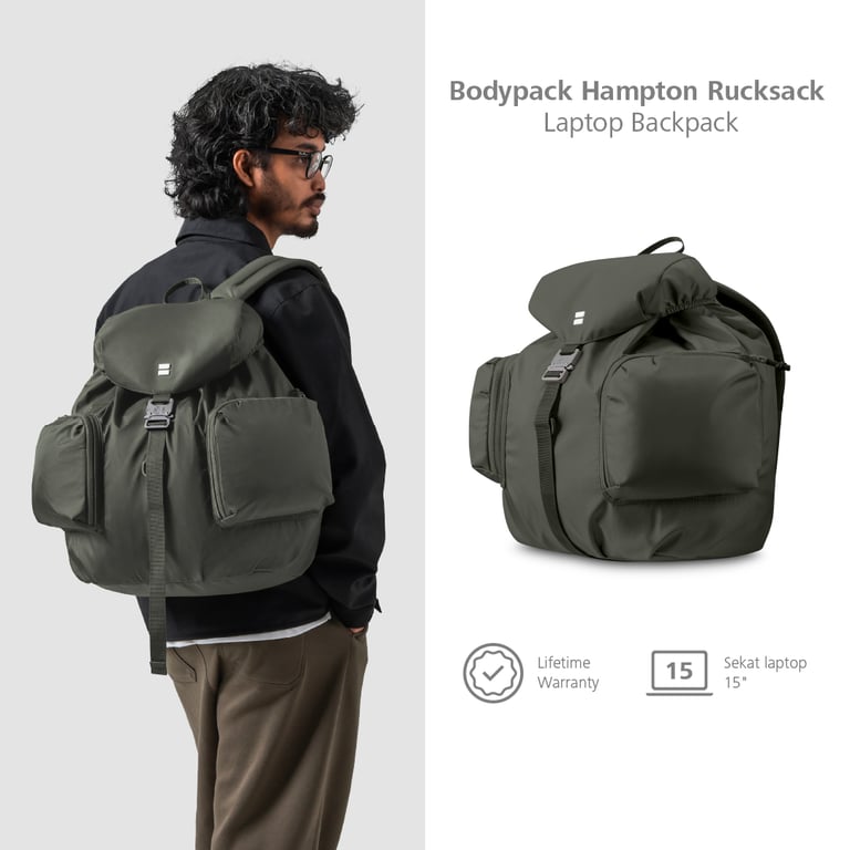 Bodypack Hampton Rucksack Laptop Backpack: Kombinasi Gaya dan Fungsionalitas