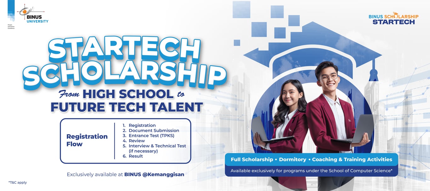 BINUS UNIVERSITY Perkuat Ekosistem Talenta Teknologi Indonesia melalui Beasiswa 100%, “StarTech Scholarship”
