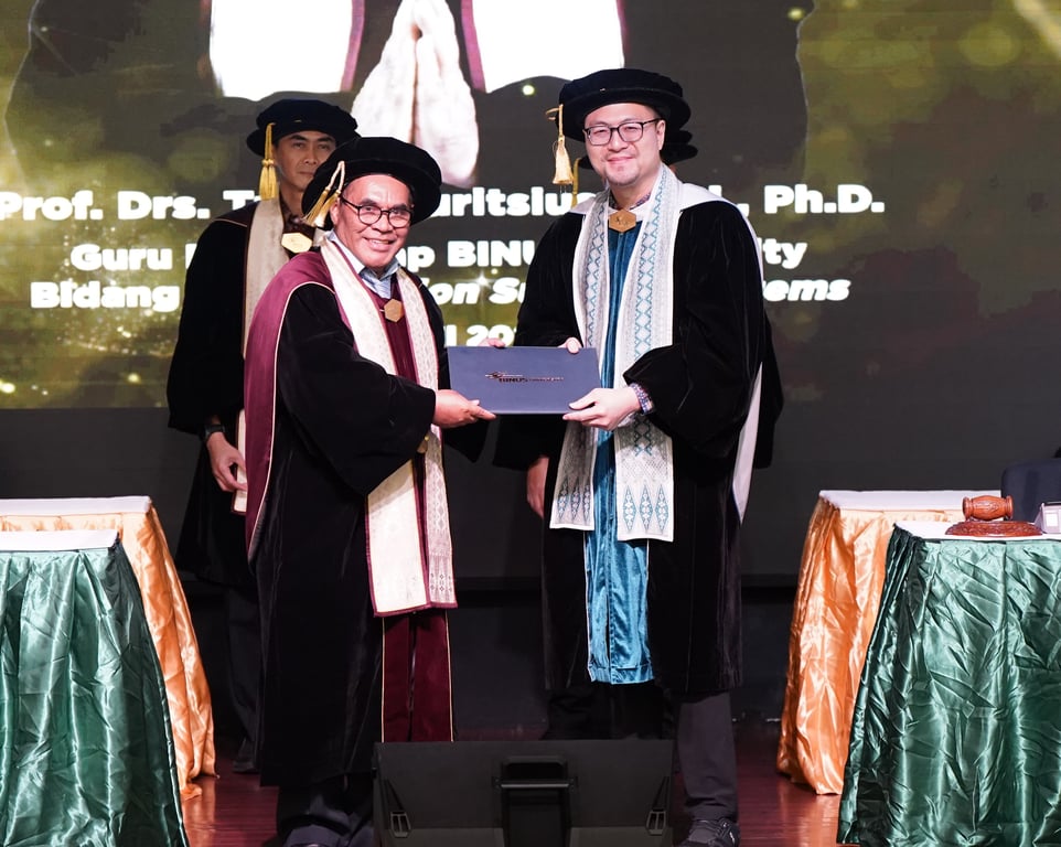 Prediksi Semakin Akurat, Tapi Keputusan Masih Sulit: Ini Sorotan Prof. Tuga Mauritsius dalam Pengukuhan Guru Besar di BINUS University