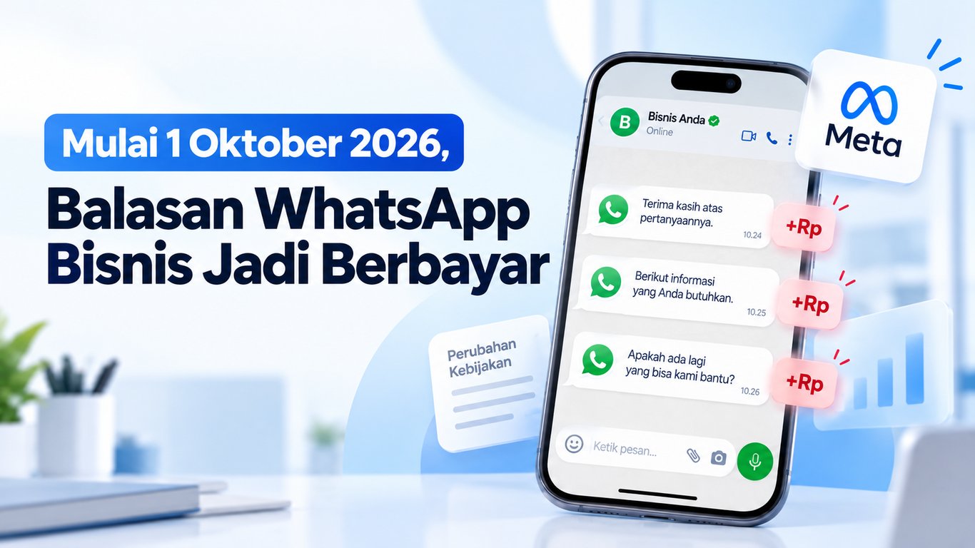 Mulai 1 Oktober 2026, Balasan WhatsApp Bisnis Jadi Berbayar