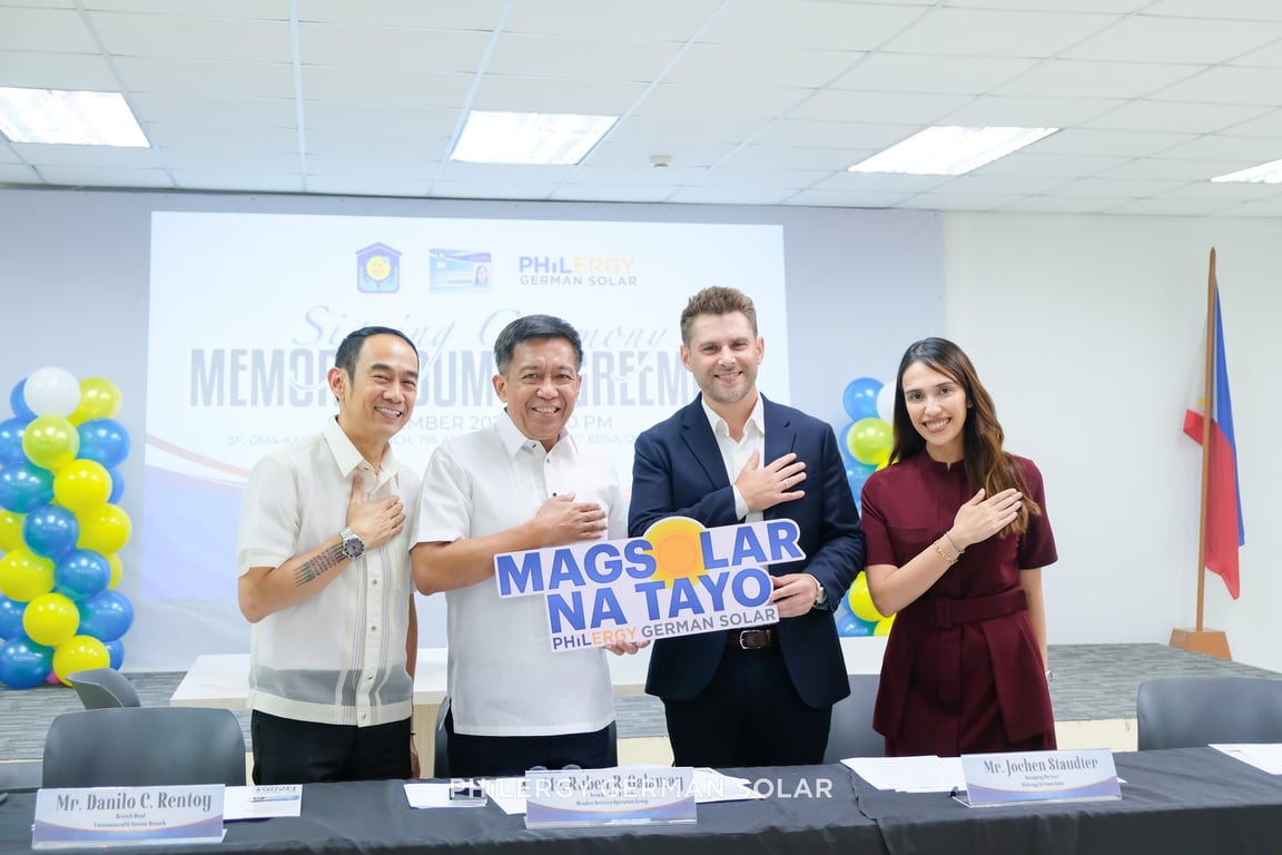 Pag-IBIG Fund and PHILERGY German Solar Join Forces to Make Premium Solar More Accessible to Filipino Families