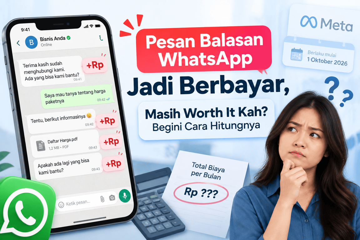 Pesan Balasan WhatsApp Jadi Berbayar, Masih Worth It Kah? Begini Cara Hitungnya