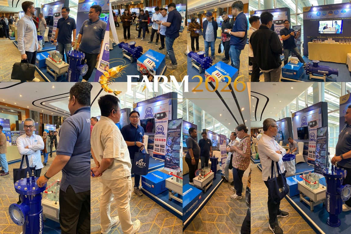 Cakra Elektrolisis Curi Perhatian di FARM 2026, FisTx Perkenalkan Teknologi Elektrokimia Pertama untuk Sterilisasi Air Tambak di Indonesia