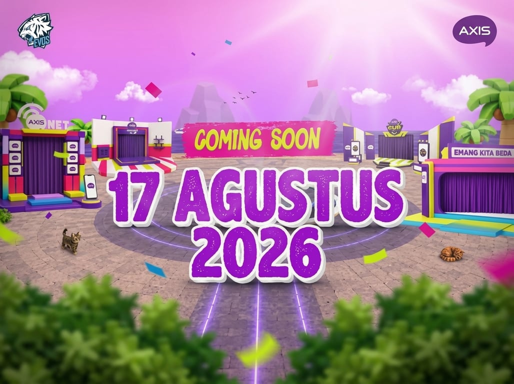 AXIS dan EVOS Hadirkan AXISLAND, Perayaan Kemerdekaan RI dalam Bentuk Baru di Roblox Lewat Kampanye #17anKitaBeda