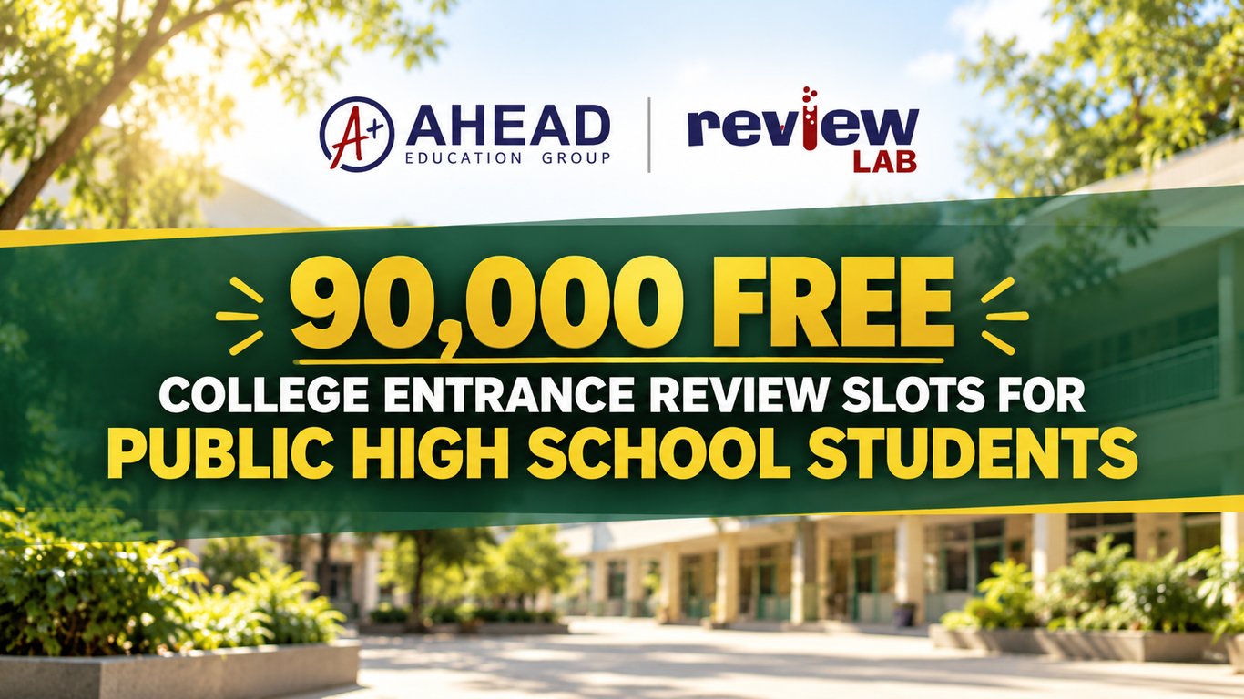 AHEAD Education Group Opens 90,000 Free Review Slots for Public High School Students, Launches ReviewLab for PUP, UP Entrance Exams