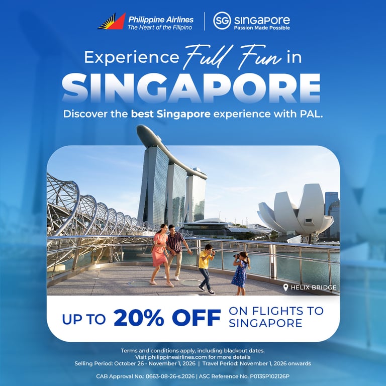 PAL Invites Filipinos to Experience “Full Fun” in Singapore